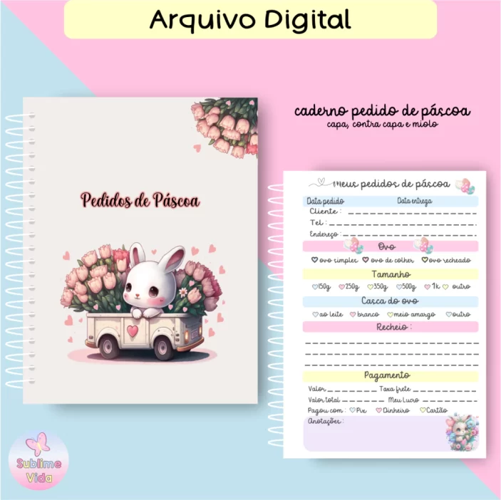 Caderno de Pedidos da Páscoa, arquivo digital - Image 2