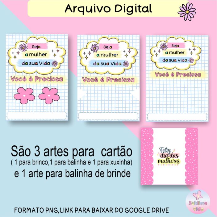 Kit Para o Dia das Mulheres, arquivo digital - Image 3