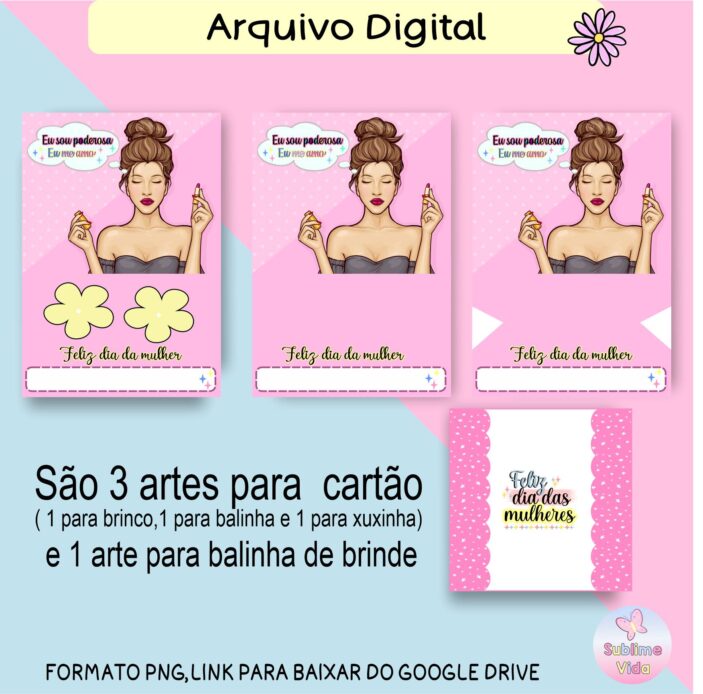 Kit Para o Dia das Mulheres, arquivo digital - Image 4