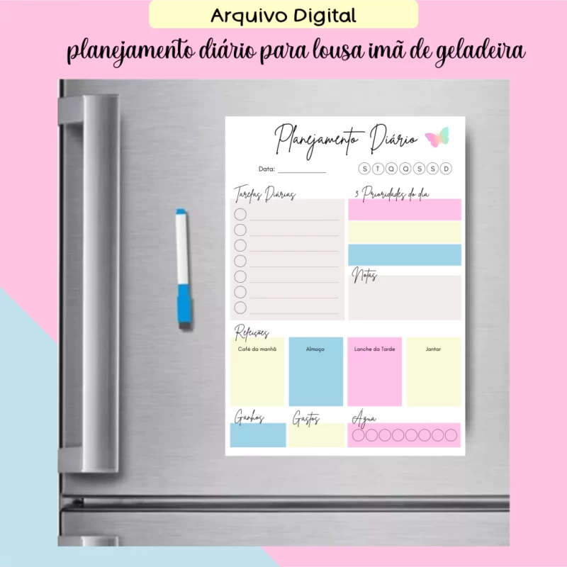 Planejamento Diário A4 , arquivo digital