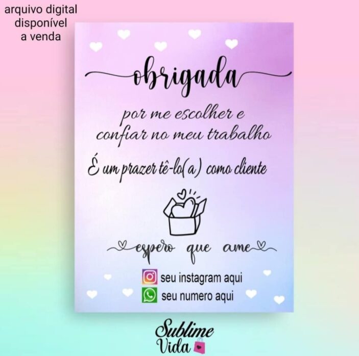 19 modelos de cartões de agradecimento ao cliente, arquivo digital - Image 4