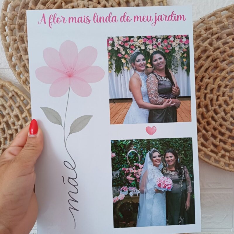 placa a flor mais linda do meu jardim ( arquivo digital)