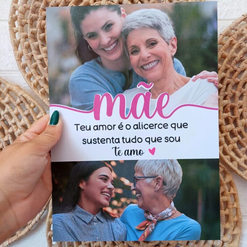 Arte mãe com 2 fotos ( arquivo digital)