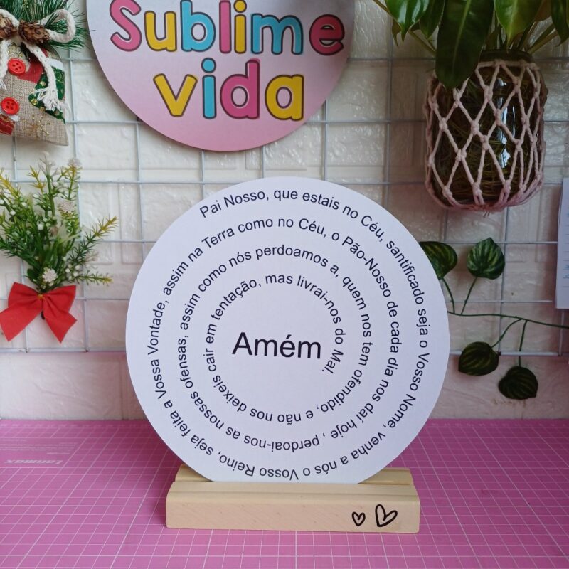 Arte oração do pai nosso em espiral ( arquivo digital)