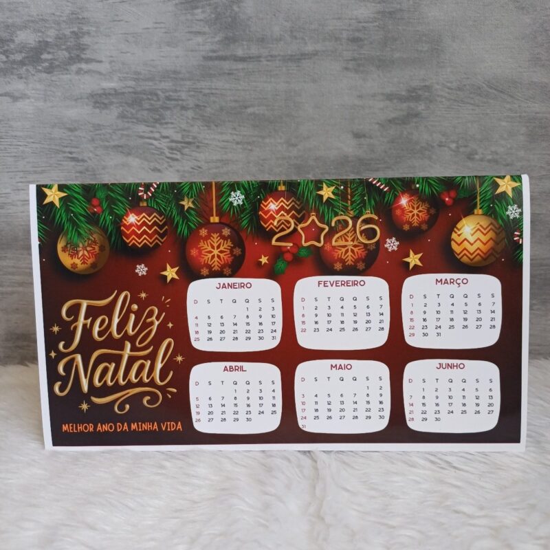 calendário de mesa natal 2026