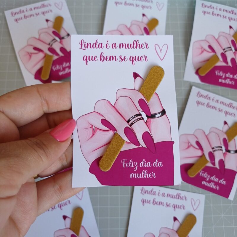 cartão para lixa tema dia da mulher( arquivo digital)