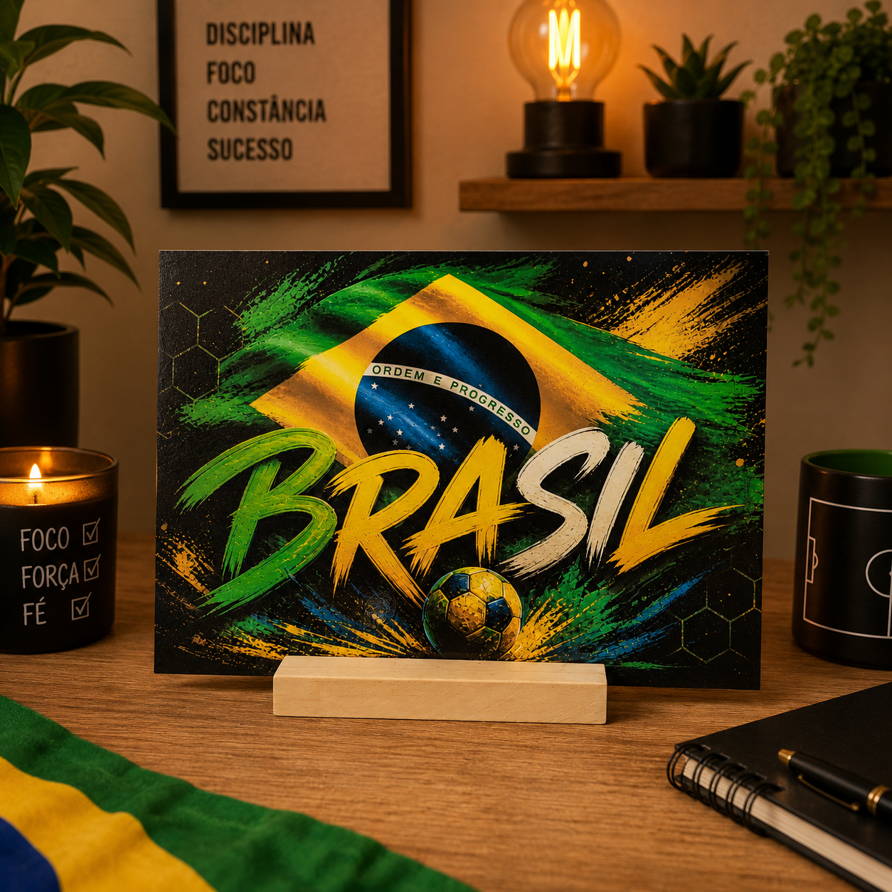 Arte placa bandeiradoBrasil ( arquivo digital)